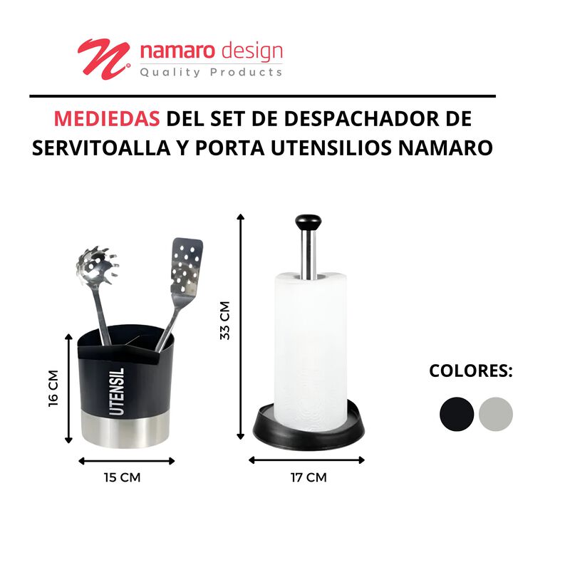 Set De Despachador De Servitoalla Y Porta Utens... image number null