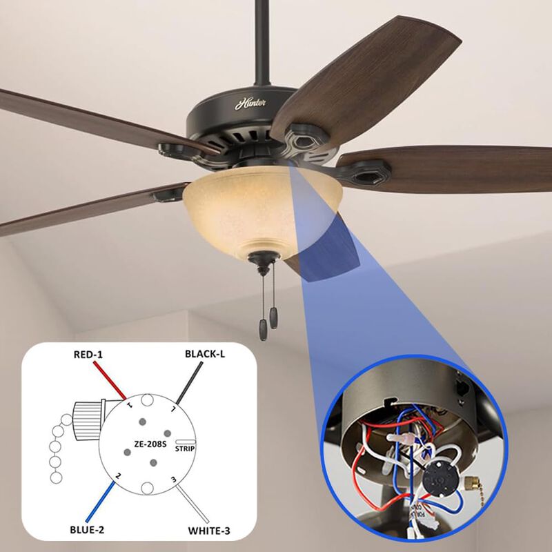 Interruptor De Ventilador De Techo Zing Ear Ze-... image number null