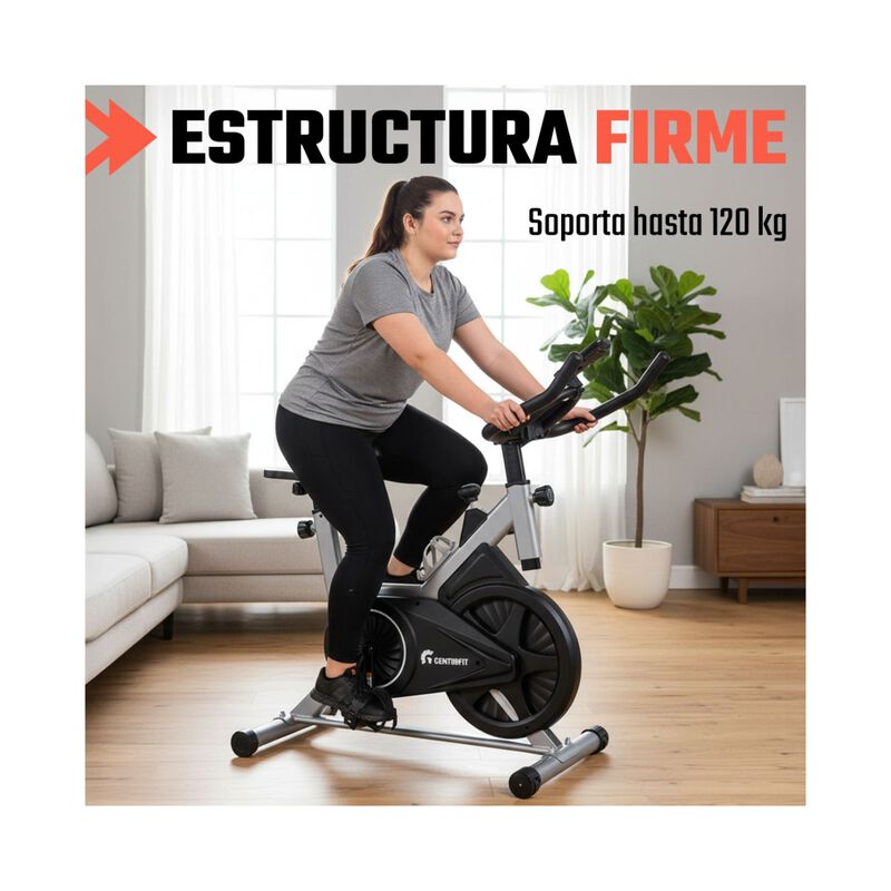 Bicicleta Fija Spinning Estatica 8kg Ejercicio ... image number null