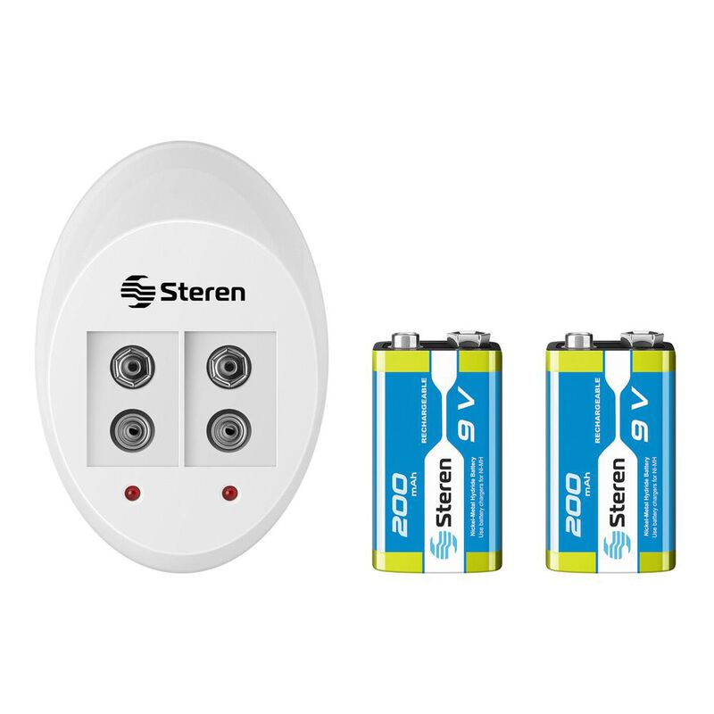 Cargador Inteligente De Pilas 9v Incluye 2 Pila... image number null