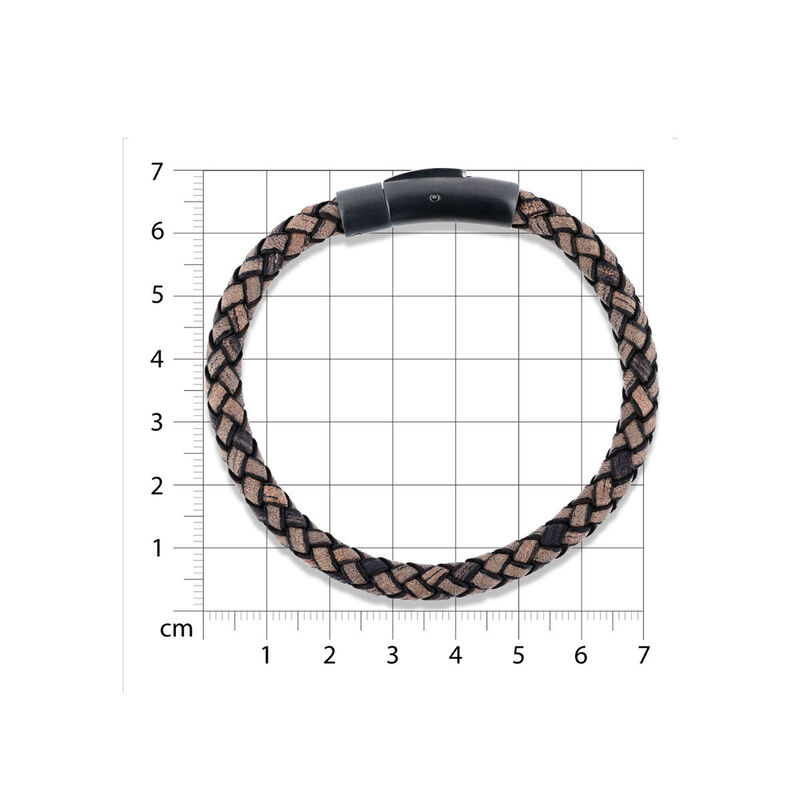 Pulsera De Acero En Color Negro Para Caballero image number null