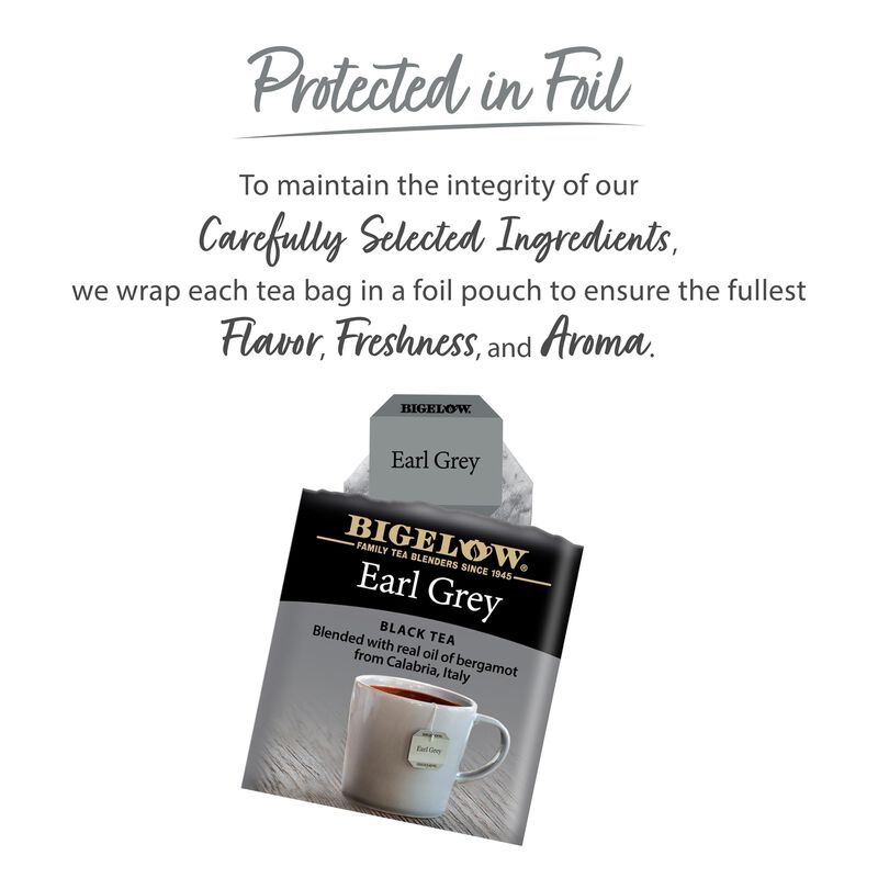 Tea Bigelow Earl Grey Black Tea Con Cafe&iacute;na, 12... image number null
