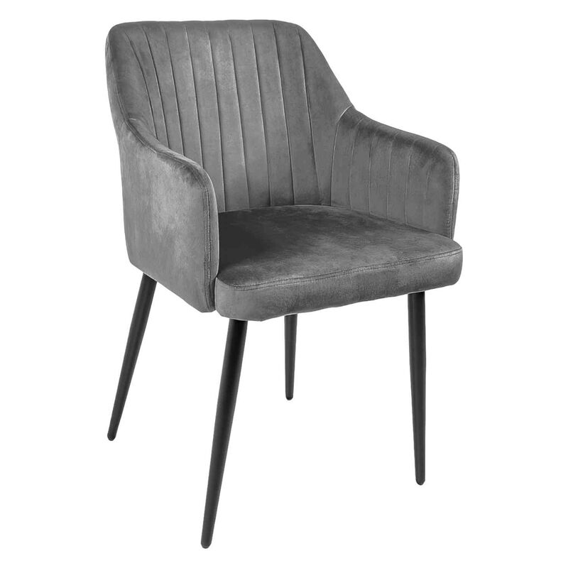 Set 2 Sillas Comedor Sillones Terciopelo Acolch... image number null