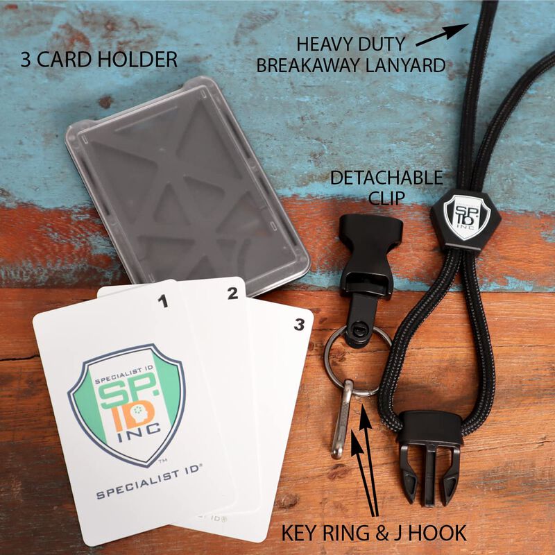 Porta Credenciales Specialist Id De 3 Tarjetas ... image number null
