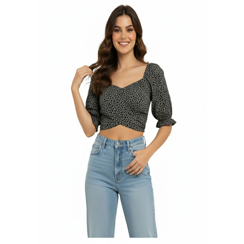 Papermoon Blusa Sin Mangas Cuello V Con Bolsill... image number null