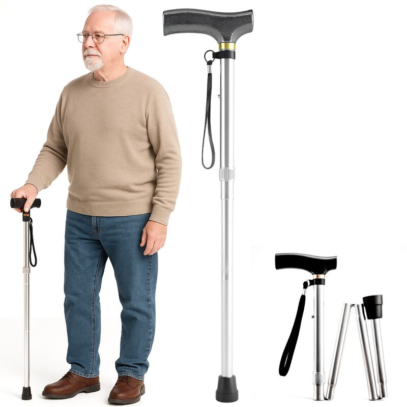 Bast&oacute;n Plegable con Correa para Caminar con Apo... image number null