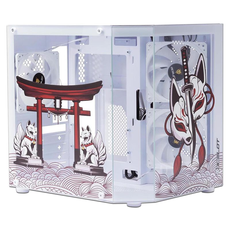 Gabinete Gamer Ocelot White Kitsune, Mid Tower,... image number null