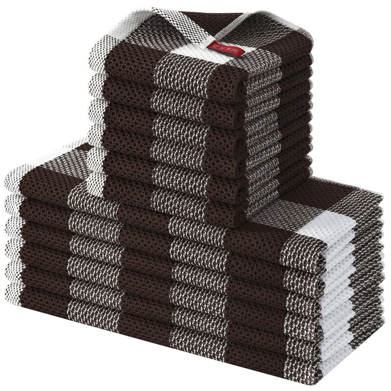 Pa&ntilde;os de Cocina Homaxy Algod&oacute;n 12 Unidades - Bl... image number null