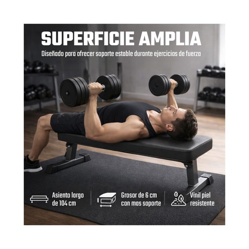 Banco Para Pesas Profesional Soporte 500 Kg Pla... image number null