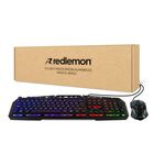 Mouse Y Teclado Gamer Alámbrico Usb Con Luz Rgb