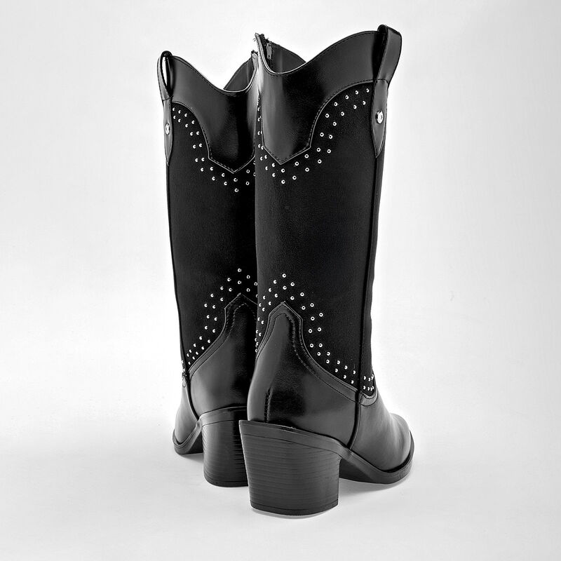 Moramora Bota para mujer negro image number null