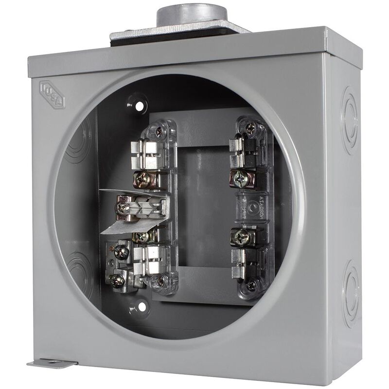 Base Medidor de Luz Cuadrada 5 terminales Bif&aacute;s... image number null