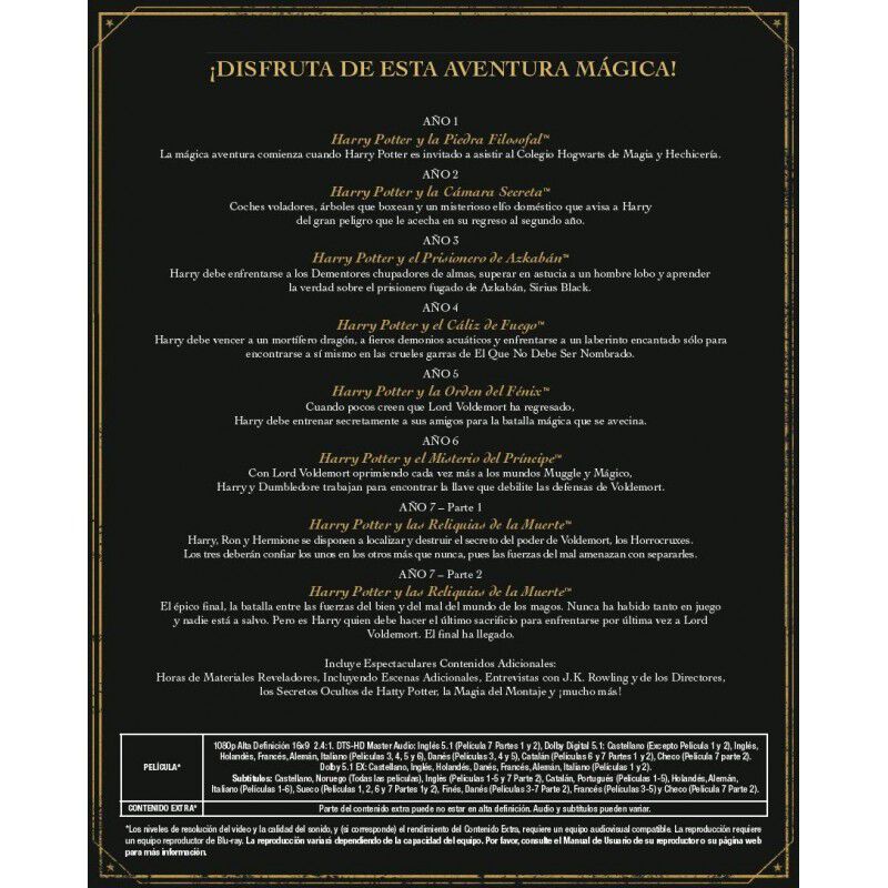 Harry Potter Colecci&oacute;n Completa [blu-ray] (0) H... image number null