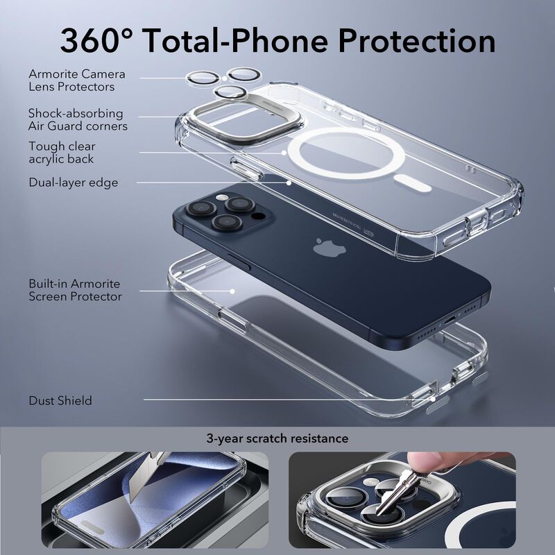 Funda Esr Para Iphone 15 Pro Max Con Soporte Ma... image number null