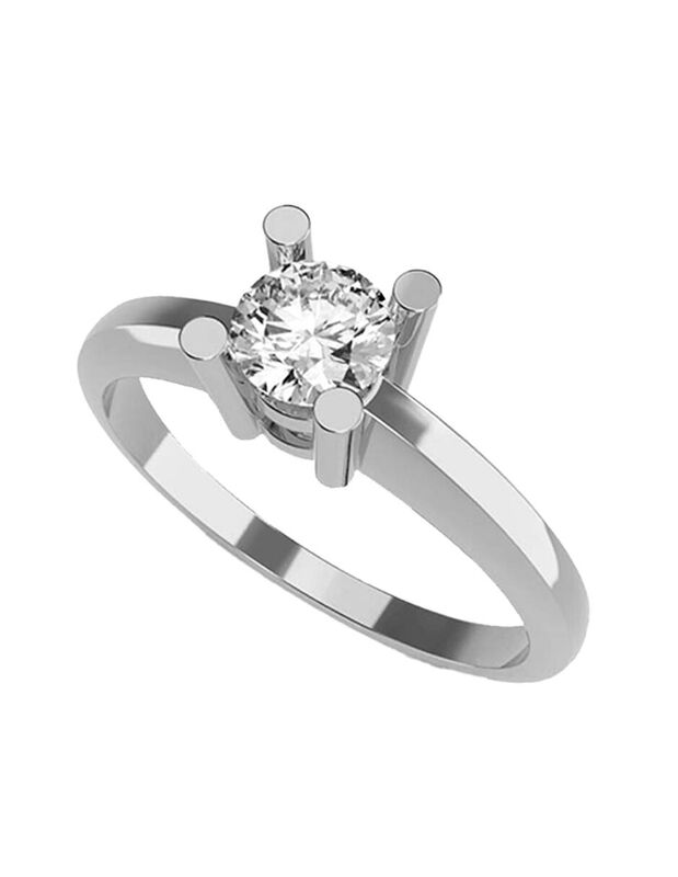 Anillo de Compromiso de 14K con Diamante de Lab... image number null