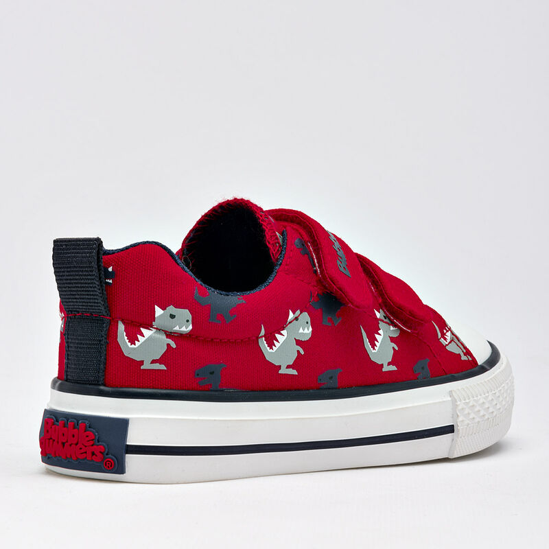 Bubble Gummers Tenis Velcro Lona Para Ni&ntilde;o Rojo... image number null