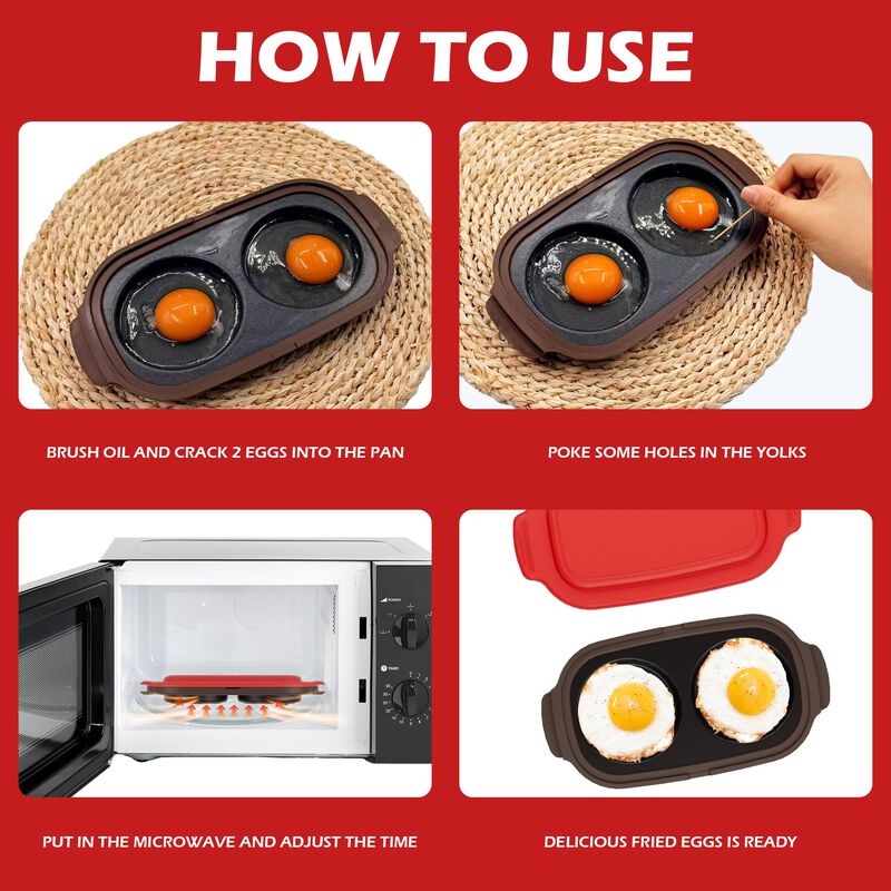 Cocedor de Huevos LKICWAH 2 Huevos Naranja image number null