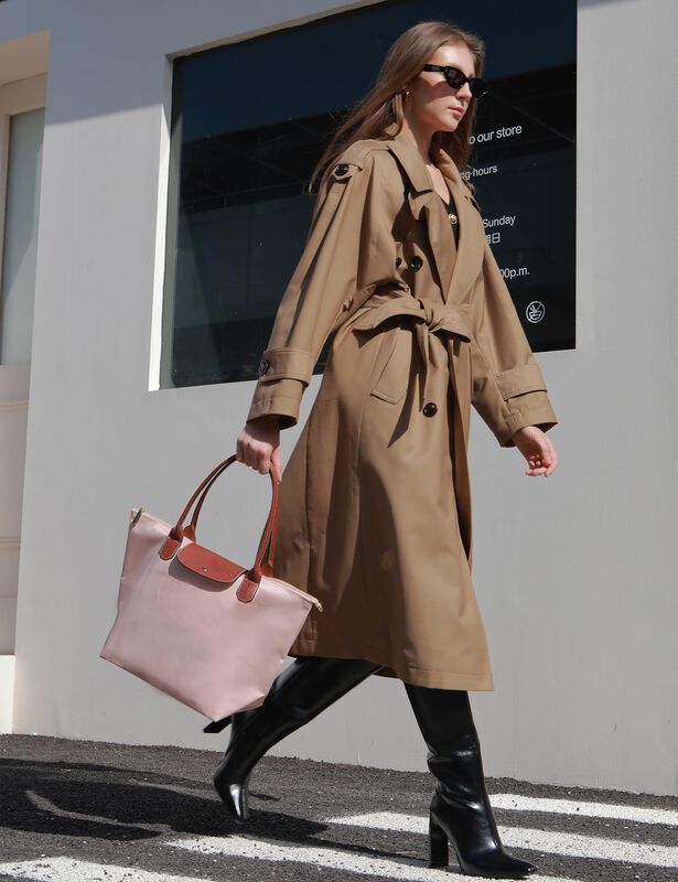 Bolso Tote Plegable Dassymia 46 cm Nylon Rosa E... image number null