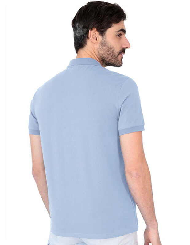 Playera Caballero Premium Cuello Con Cierre Azu... image number null