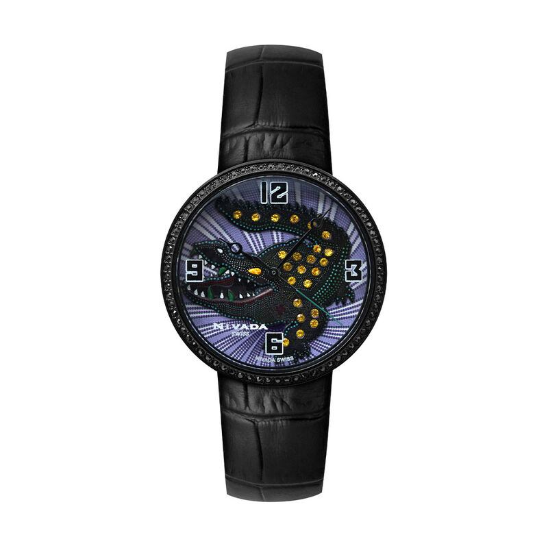 Reloj Nivada Huichol Cocodrilo Pvd/Piel Carat G... image number null