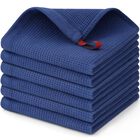 Pa&ntilde;os de Cocina Homaxy Algod&oacute;n 12x12 - Set de 6 Azul Marino