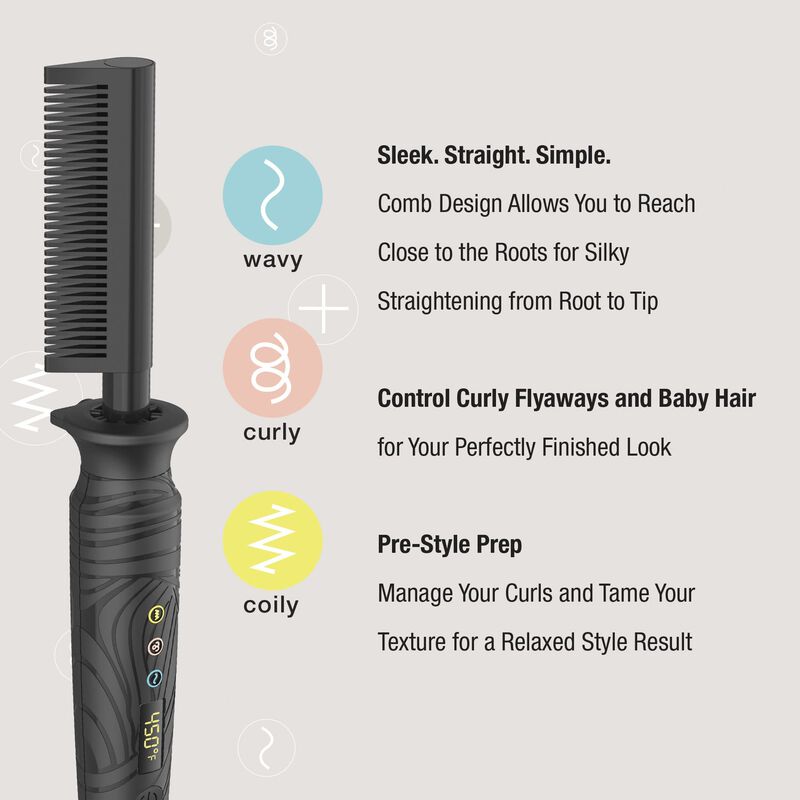 Prensado De Cer&aacute;mica Hot Comb Conair The Curl C... image number null
