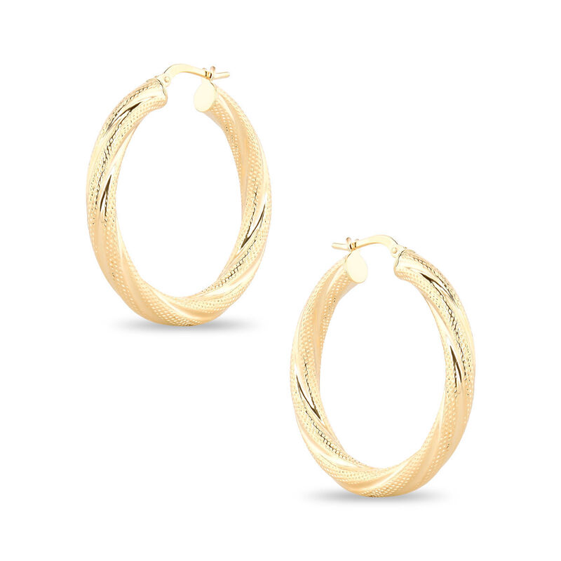 Arracadas De Oro Amarillo 14k (25mm Aprox) image number null