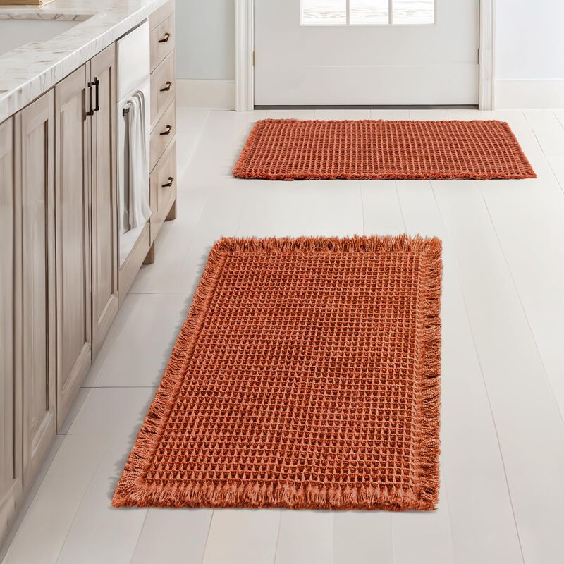 Alfombras De Ba&ntilde;o Miulee Con Forma De Gofre Nar... image number null