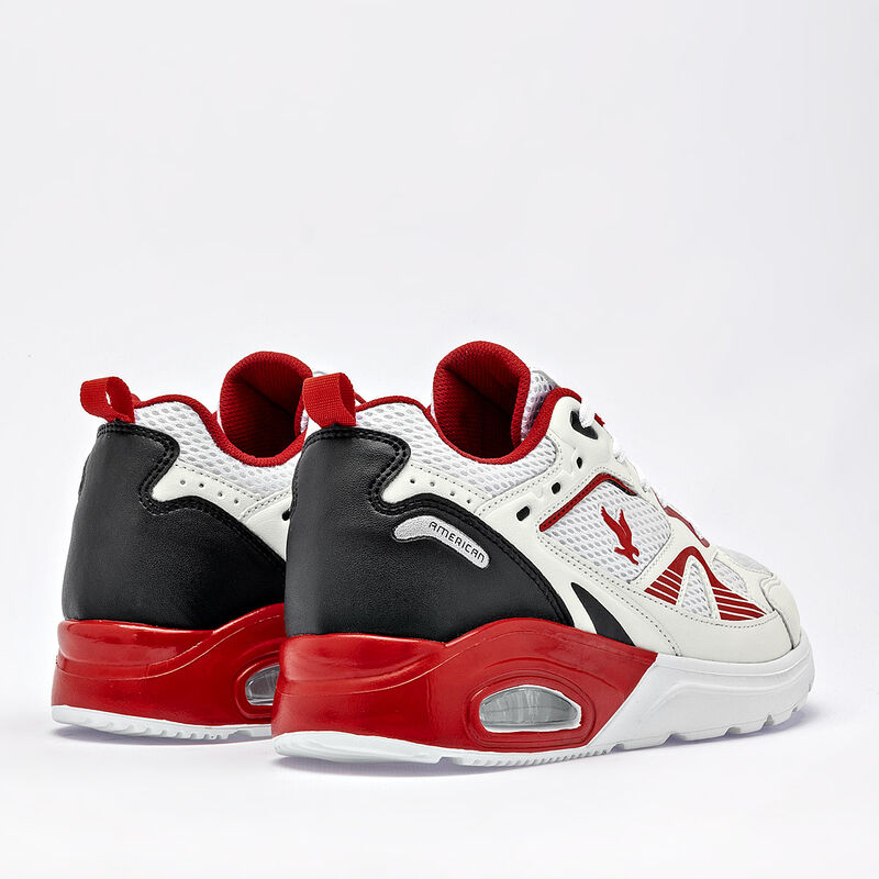 American Fire tenis para mujer blanco rojo negr... image number null