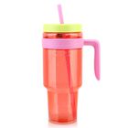 Vaso Cafezi De 1500 ml De Pl&aacute;stico Tritan Con Pajilla