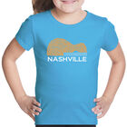 Camiseta Word Art Para Ni&ntilde;a - Guitarra de Nashville - Turquesa