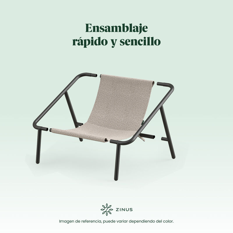 Zinus | Silla De Metal Zinus Ada Con Cojines De... image number null