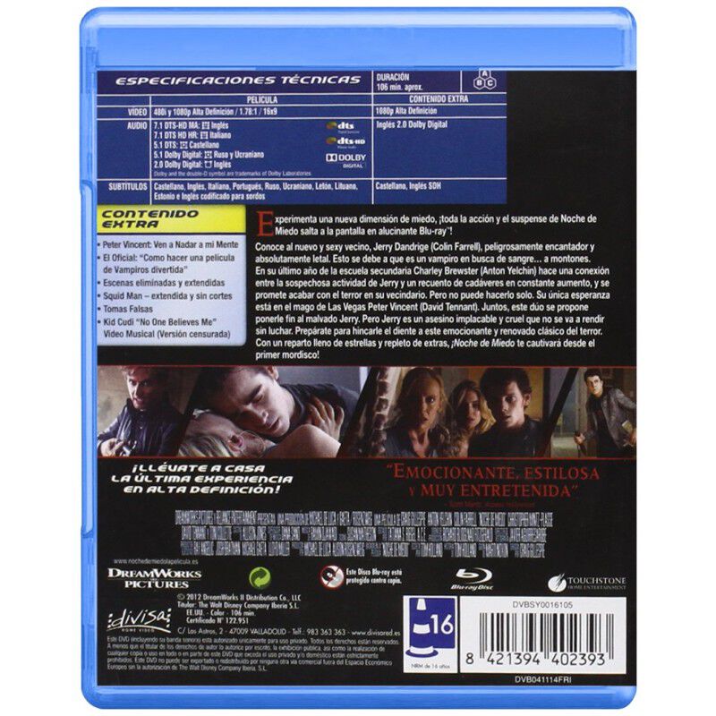 NOCHE DE MIEDO (BLU-RAY) image number null