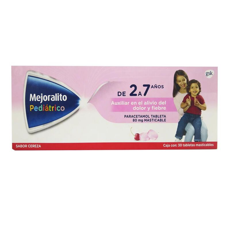 Mejoralito Ped 80 Mg 30 Tableta(s) image number null