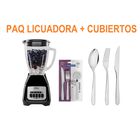 Paquete Mixto Licuadora Oster BLSTKAG-BPB + Cubiertos Tramontina Hava&iacute; 24 Pzas END/ORT