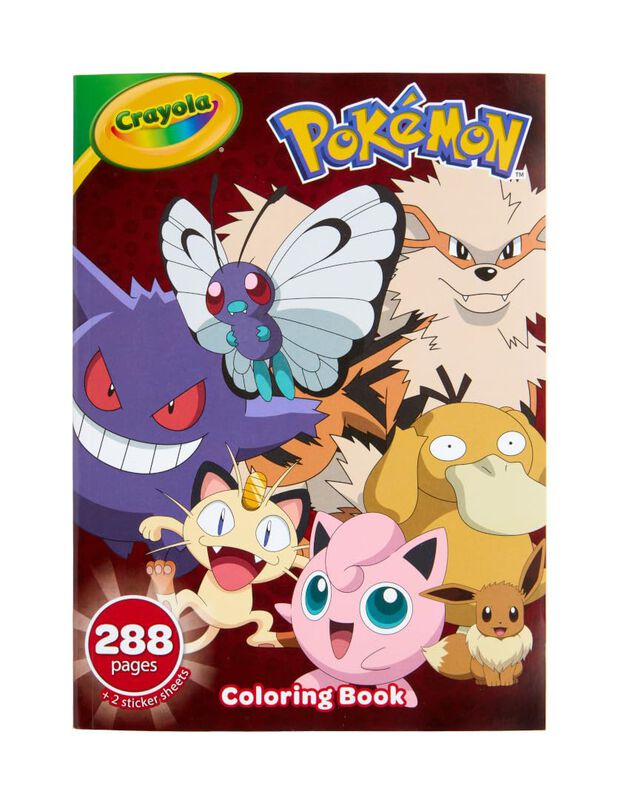 Libro Para Colorear Crayola Giant Pok&eacute;mon, 288 ... image number null