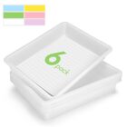 Bandejas Shineme De 6 Unidades Blancas Con Etiquetas Para Aula