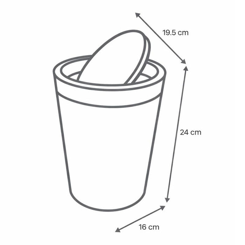 Bote de Basura Verde con Tapa de Bamb&uacute; image number null