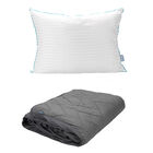 Protector De Colch&oacute;n Impermeable Rogga Lux King Size + 2 Almohadas Royal Twin