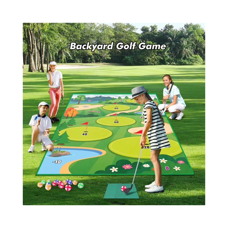 Mini Set De Golf Para Ni&ntilde;os Con Tapete 120&times;178 ... image number null
