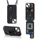 Funda MYBAT Clutch cartera para iPhone 15 PLUS - Negra colgante