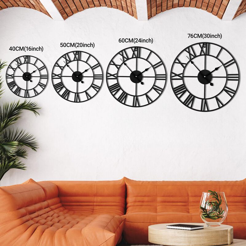 Reloj De Pared Blorple, Grande, Redondo, Modern... image number null