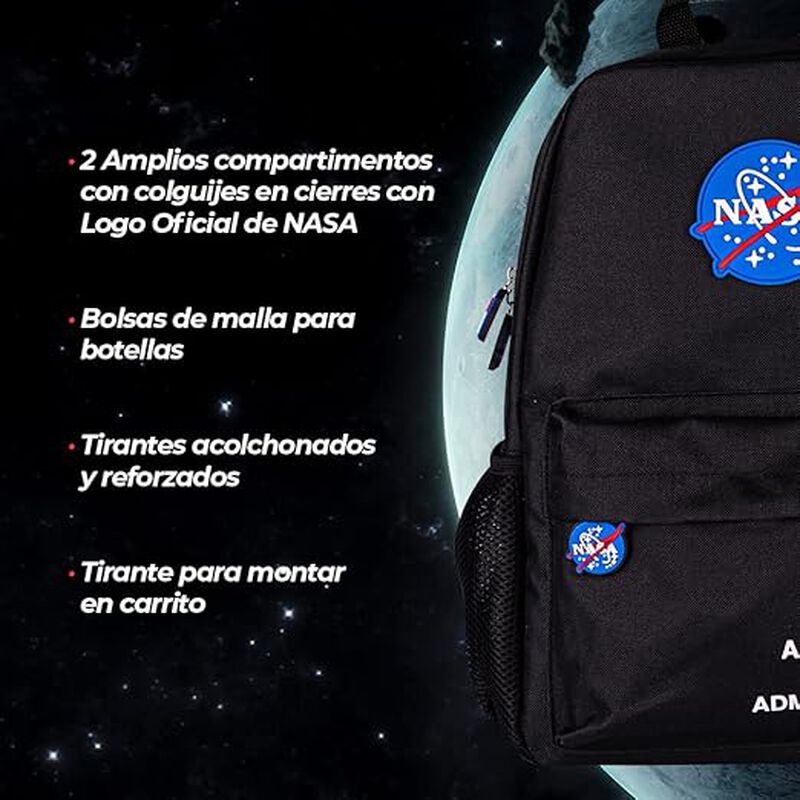 TechZone Mochila Escolar con Logo Oficial de NA... image number null