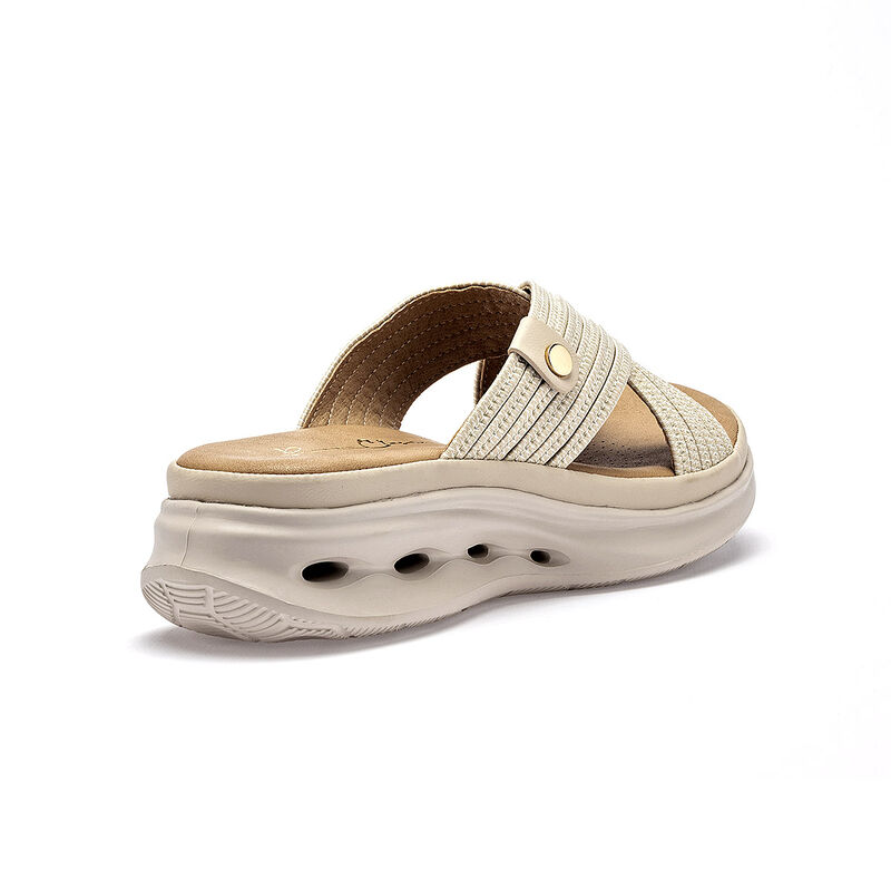 Been Class sandalia plataforma para mujer beige... image number null