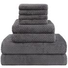 Juego De Toallas De Ba&ntilde;o Homexcel De Microfibra, 8 Piezas (gris)