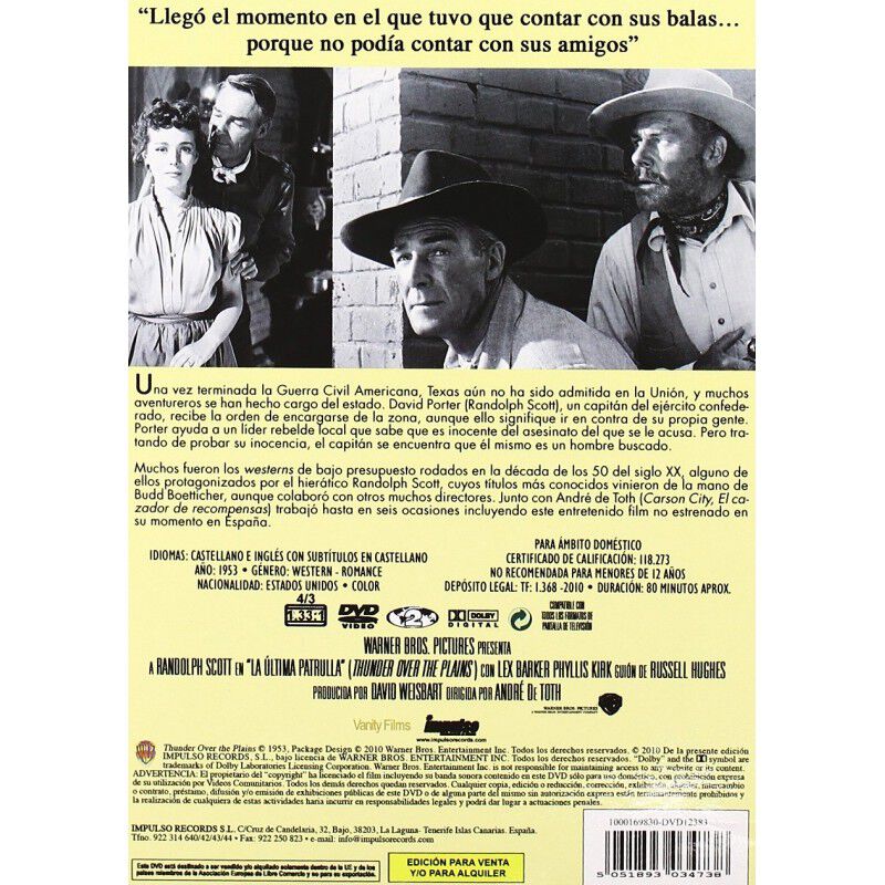 La &Uacute;ltima Patrulla [dvd] image number null