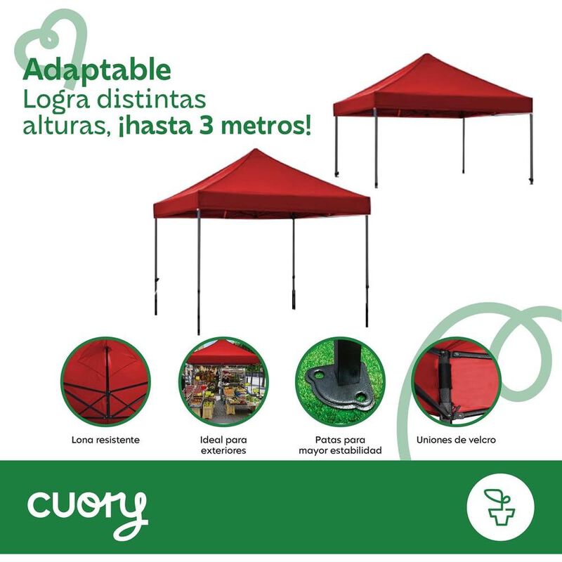 CARPA TOLDO CUORY CUORPI2 REFORZADO 3X3 SIN PAR... image number null