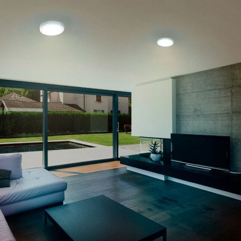 L&aacute;mpara 18w Sobreponer Blanca Ankaa Ill Luz Fr&iacute;... image number null