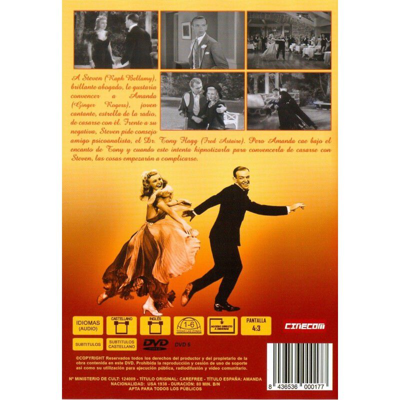 Amanda Dvd 1938 Carefree image number null