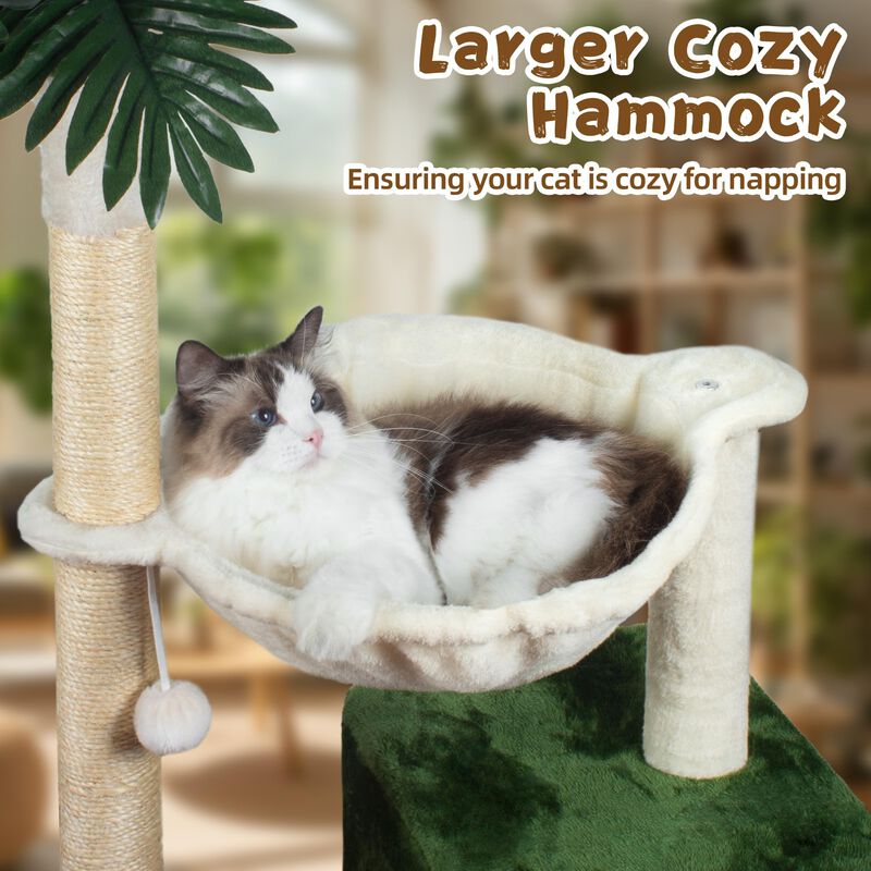 &Aacute;rbol Para Gatos Fantasreen 96 cm Con Hamaca, R... image number null